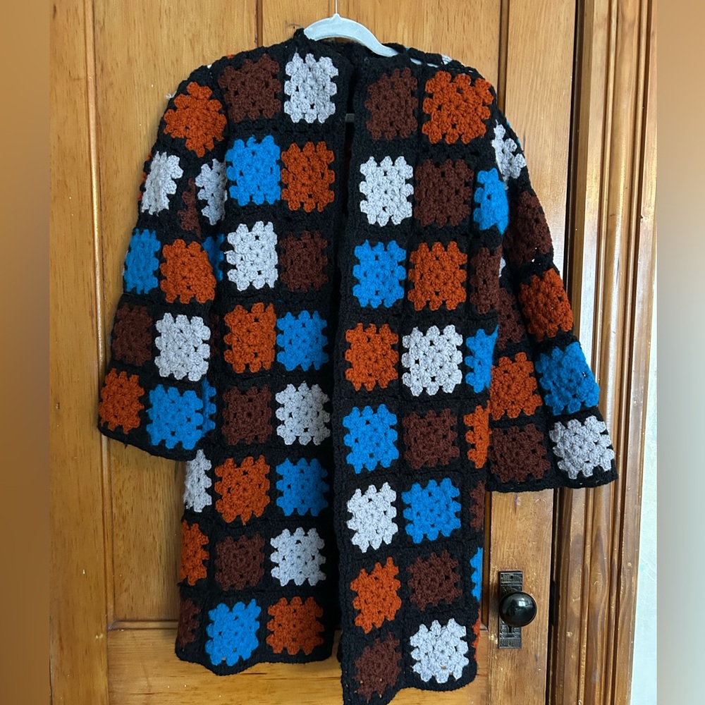 Colorful Crochet Cardigan